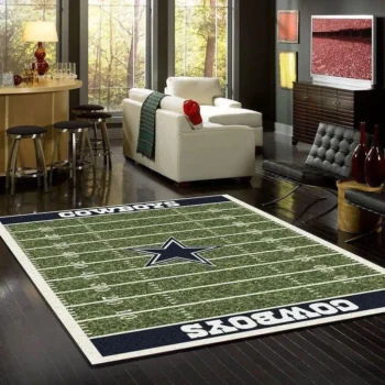 Dallas Cowboys Home Field Area Rug Nfl Football Team Logo Carpet Living Room Rugs Rug Regtangle Carpet Floor Decor Home Decor 0