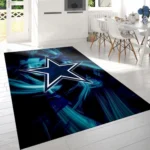 Dallas Cowboys Nfl Team Logo Rug Living Room Rug Home Decor Floor Deco 0