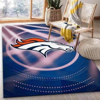 Denver Broncos Nfl 10 Area Rug Living Room And Bed Room Rug Rug Regtangle Carpet Floor Decor Home Decor 0