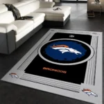Denver Broncos Nfl 12 Area Rug Living Room And Bed Room Rug Rug Regtangle Carpet Floor Decor Home Decor 0