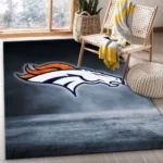 Denver Broncos Nfl 18 Area Rug Living Room And Bed Room Rug Rug Regtangle Carpet Floor Decor Home Decor 0