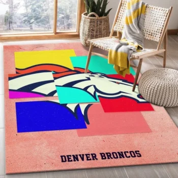 Denver Broncos Nfl 19 Area Rug Living Room And Bed Room Rug Rug Regtangle Carpet Floor Decor Home Decor 0