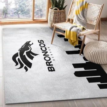 Denver Broncos Nfl 28 Area Rug Living Room And Bed Room Rug Rug Regtangle Carpet Floor Decor Home Decor 0