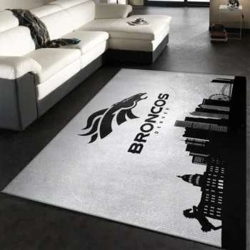 Denver Broncos Nfl 31 Area Rug Living Room And Bed Room Rug Rug Regtangle Carpet Floor Decor Home Decor 0