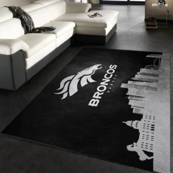 Denver Broncos Nfl 34 Area Rug Living Room And Bed Room Rug Rug Regtangle Carpet Floor Decor Home Decor 0