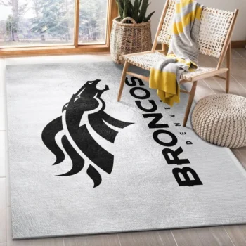Denver Broncos Nfl 35 Area Rug Living Room And Bed Room Rug Rug Regtangle Carpet Floor Decor Home Decor 0