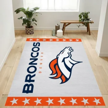 Denver Broncos Nfl 7 Area Rug Living Room And Bed Room Rug Rug Regtangle Carpet Floor Decor Home Decor 0