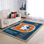 Denver Broncos Nfl Area Rugs Retro Style Living Room Carpet Team Logo Sports Rug Regtangle Carpet Floor Decor Home Decor 0