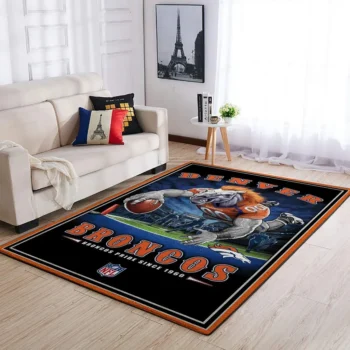 Denver Broncos Nfl Team Pride Rectangle Area Rug Area Rug Living Room Carpet Rug Regtangle Carpet Floor Decor Home Decor 0