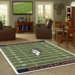 Denver Broncos Rug Football Rug Rug Regtangle Carpet Floor Decor Home Decor 0