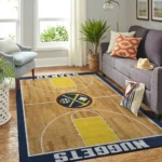Denver Nuggets Area Rug Nba Basketball Team Logo Carpet Living Room Rugs Rug Regtangle Carpet Floor Decor Home Decor V4253 0