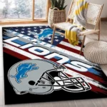 Detroit Lions Football Nfl 12 Area Rug Living Room And Bed Room Rug Rug Regtangle Carpet Floor Decor Home Decor 0