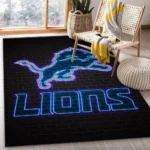 Detroit Lions Football Nfl 7 Area Rug Living Room And Bed Room Rug Rug Regtangle Carpet Floor Decor Home Decor 0