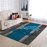 Detroit Lions Nfl Team Logo Area Rugs Wooden Style Living Room Carpet Sports Rug Regtangle Carpet Floor Decor Home Decor 0