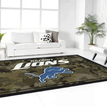 Detroit Lions Rug Football Rug Rug Regtangle Carpet Floor Decor Home Decor 0