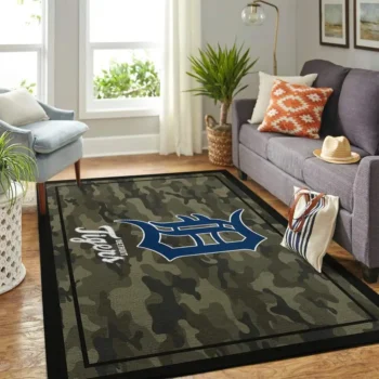 Detroit Tigers Mlb Area Rugs Camo Style Living Room Carpet Team Logo Home Rug Regtangle Carpet Floor Decor Home Decor 0
