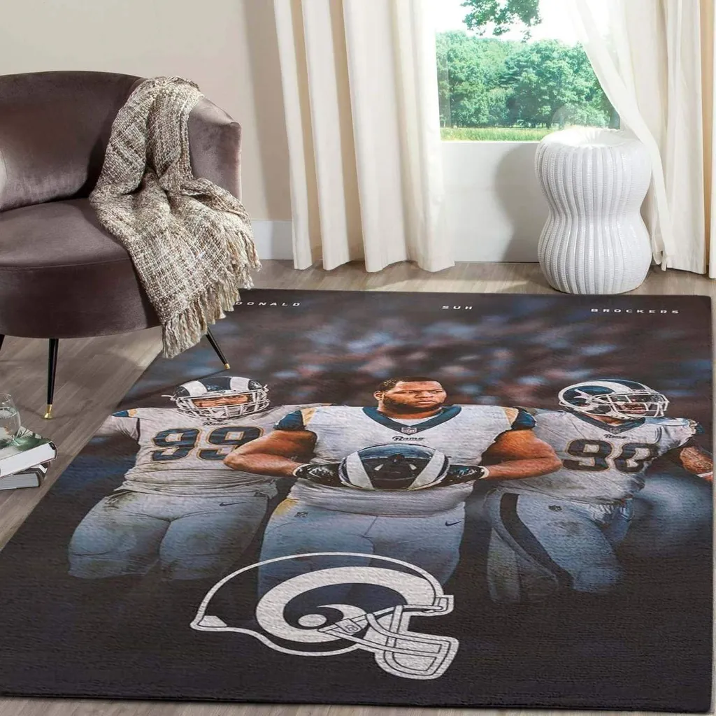 Donald Sul Brockers Los Angeles Rams Area Rug Football Living Room Carpet Home Rug Regtangle Carpet Floor Decor Home Decor 0 Donald Sul Brockers Los Angeles Rams Area Rug Football Living Room Carpet Home Rug Regtangle Carpet Floor Decor Home Decor 0