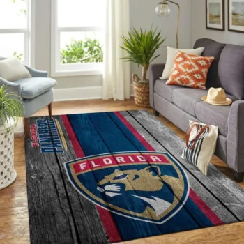 Florida Panthers Nhl Team Logo Area Rugs Wooden Style Living Room Carpet Sports Rug Regtangle Carpet Floor Decor Home Decor 0
