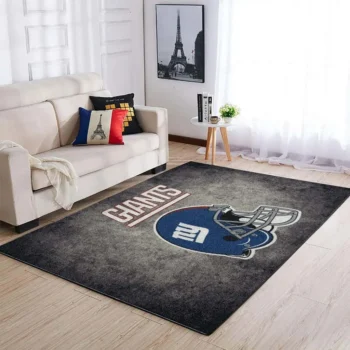 Football New York Giants Area Rug Living Room Rug Home Decor Home Decor 0