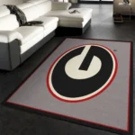Georgia Bulldogs Area Rug Football Floor Decor Living Room Area Rug Home Decor 0