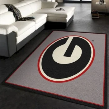 Georgia Bulldogs Area Rug Football Floor Decor Living Room Area Rug Home Decor 0