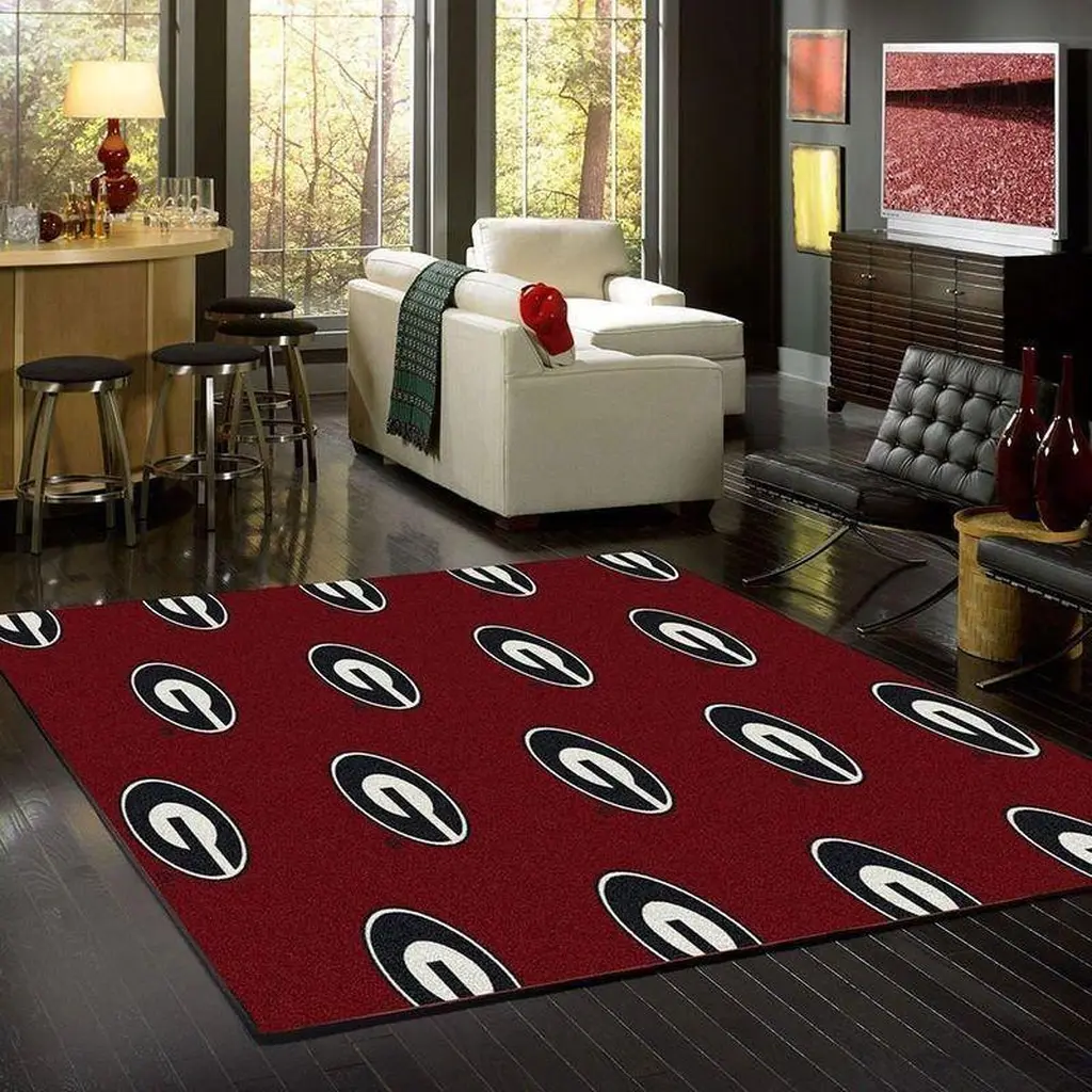 Georgia Bulldogs Area Rug Football Living Room Carpet Home Rug Regtangle Carpet Floor Decor Home Decor V6683 0 Georgia Bulldogs Area Rug Football Living Room Carpet Home Rug Regtangle Carpet Floor Decor Home Decor V6683 0