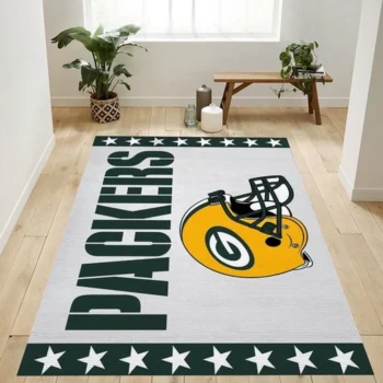 Green Bay Packers Banner Nfl Logo Area Rug For Gift Bedroom Rug Home U 0