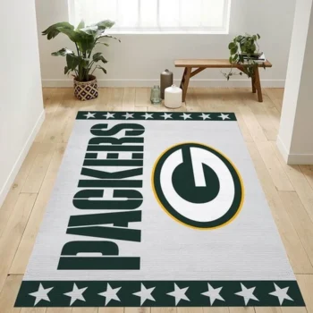 Green Bay Packers Banner Nfl Team Logo Rug Living Room Rug Home Decor 0