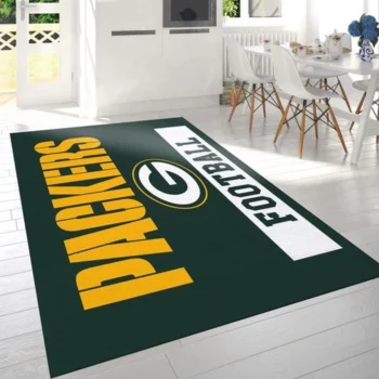 Green Bay Packers Football Nfl Logo Area Rug For Gift Bedroom Rug Us G 0