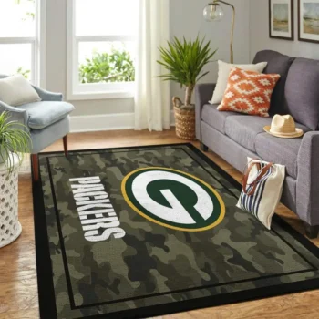 Green Bay Packers Nfl Area Rugs Camo Style Living Room Carpet Team Logo Home Rug Regtangle Carpet Floor Decor Home Decor 0