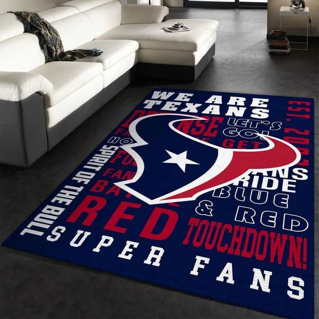 Houston Texans Nfl 1 Area Rug Living Room And Bed Room Rug Rug Regtangle Carpet Floor Decor Home Decor 0 Houston Texans Nfl 1 Area Rug Living Room And Bed Room Rug Rug Regtangle Carpet Floor Decor Home Decor 0