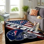 Houston Texans Nfl Area Rugs Team Logo American Flag Style Living Room Carpet Sports Rug Regtangle Carpet Floor Decor Home Decor 0