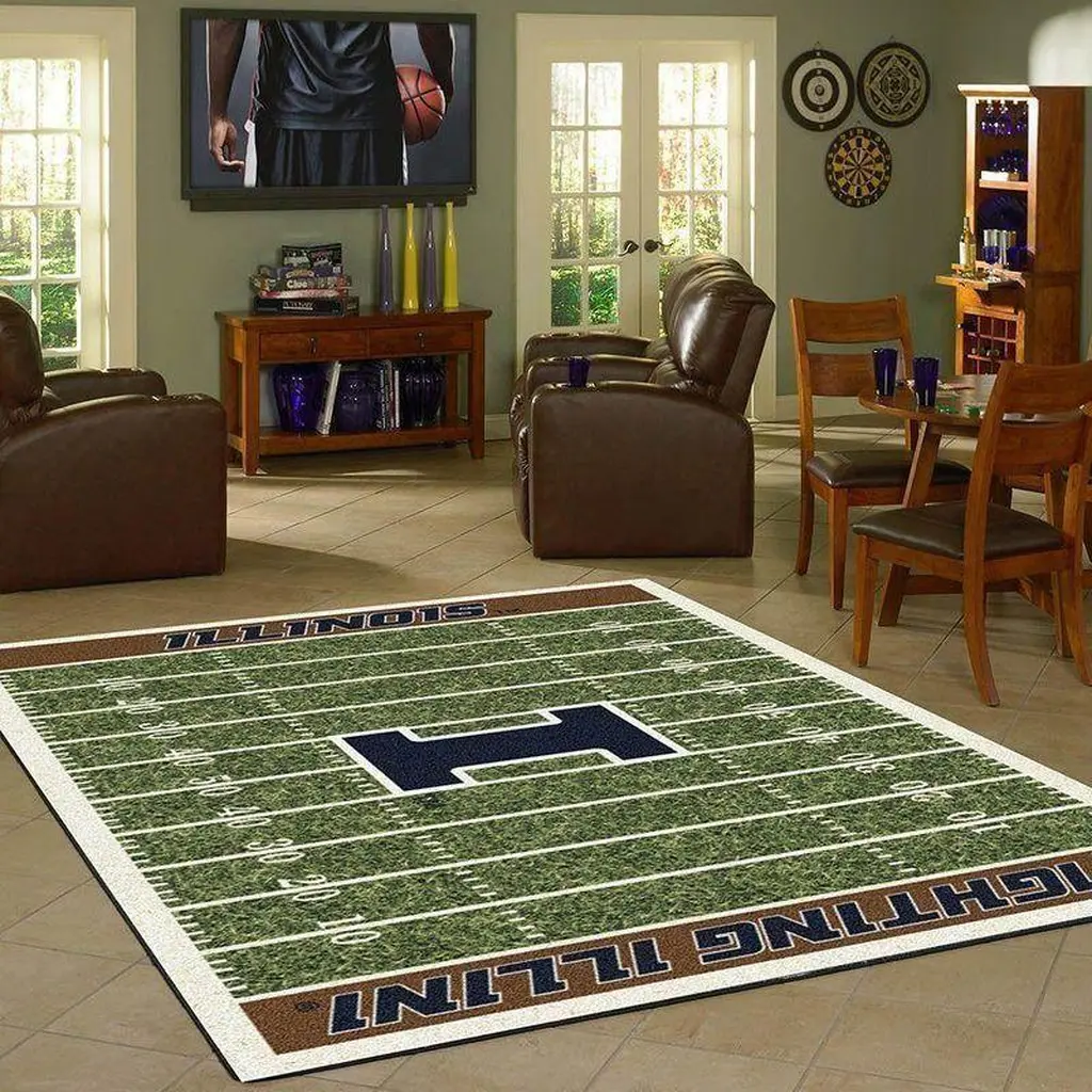 Illinois Fighting Illini Home Field Area Rug Football Living Room Carpet Home Rug Regtangle Carpet Floor Decor Home Decor 0 Illinois Fighting Illini Home Field Area Rug Football Living Room Carpet Home Rug Regtangle Carpet Floor Decor Home Decor 0