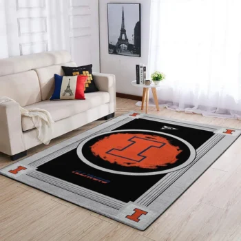 Illinois Fighting Illini Ncaa Area Rugs Living Room Carpet Team Logo Home Rug Regtangle Carpet Floor Decor Home Decor 0