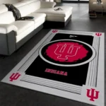 Indiana Hoosiers Ncaa Team Logo Nice Gift Home Decor Rectangle Area Ru 0