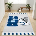 Indianapolis Colts Helmet Nfl Team Logo Rug Bedroom Rug Home Decor Flo 0