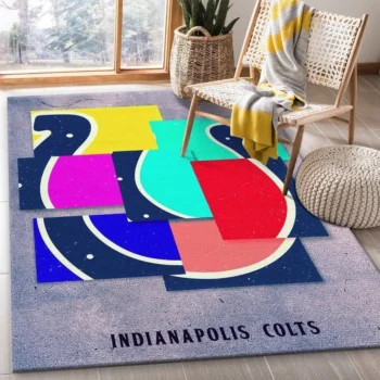 Indianapolis Colts Nfl 24 Area Rug Living Room And Bed Room Rug Rug Regtangle Carpet Floor Decor Home Decor 0