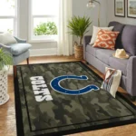 Indianapolis Colts Nfl Area Rugs Camo Style Living Room Carpet Team Logo Home Rug Regtangle Carpet Floor Decor Home Decor 0