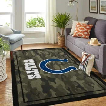 Indianapolis Colts Nfl Area Rugs Camo Style Living Room Carpet Team Logo Home Rug Regtangle Carpet Floor Decor Home Decor 0
