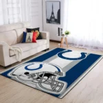 Indianapolis Colts Nfl Area Rugs Team Logo Helmet Living Room Carpet Sports Rug Regtangle Carpet Floor Decor Home Decor 0