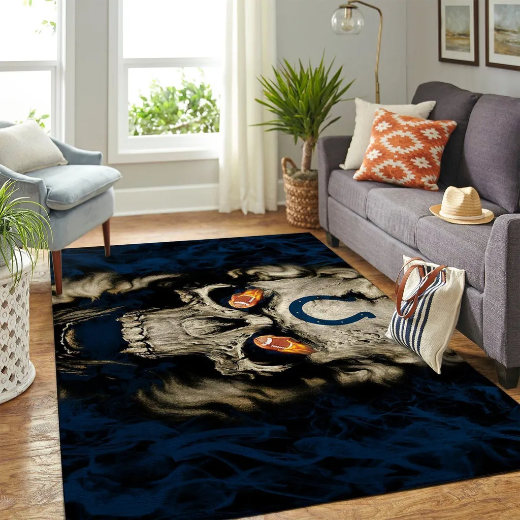 Indianapolis Colts Nfl Area Rugs Team Logo Skull Style Living Room Carpet Sports Rug Regtangle Carpet Floor Decor Home Decor 0 Indianapolis Colts Nfl Area Rugs Team Logo Skull Style Living Room Carpet Sports Rug Regtangle Carpet Floor Decor Home Decor 0
