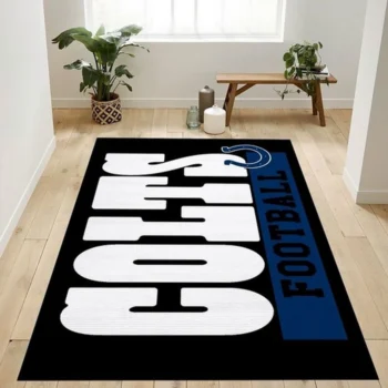 Indianapolis Colts Nfl Logo Area Rug For Gift Living Room Rug Home Dec 0