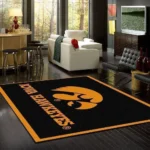 Iowa Hawkeyes Area Rug Football Team Logo Carpet Living Room Rugs Rug Regtangle Carpet Floor Decor Home Decor V6663 0