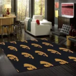 Iowa Hawkeyes Area Rug Football Team Logo Carpet Living Room Rugs Rug Regtangle Carpet Floor Decor Home Decor V6664 0