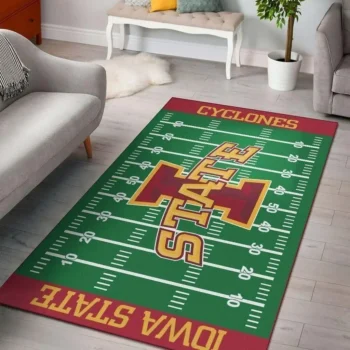 Iowa State Cyclones Home Field Area Rug Football Team Logo Carpet Living Room Rugs Rug Regtangle Carpet Floor Decor Home Decor V17253 0