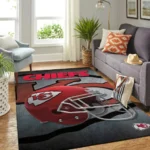 Kansas City Chiefs Nfl Area Rugs Team Helmet Living Room Carpet Sports Rug Regtangle Carpet Floor Decor Home Decor 0