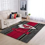 Kansas City Chiefs Nfl Team Logo Area Rugs Wooden Style Living Room Carpet Sports Rug Regtangle Carpet Floor Decor Home Decor 0