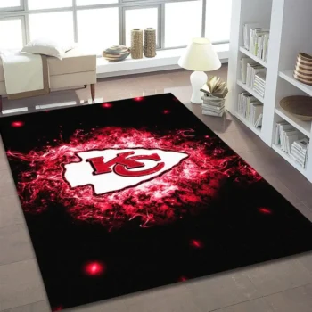 Kansas City Chiefs Rug Area Rug American Football Floor Carpet Nfl Decor Sport Decor 0