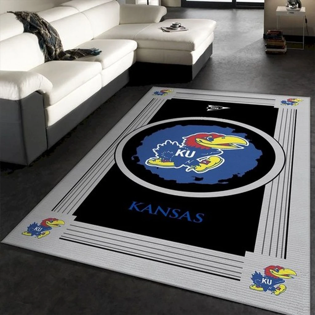 Kansas Jayhawks Ncaa Team Logo Nice Gift Home Decor Rectangle Area Rug 0 Kansas Jayhawks Ncaa Team Logo Nice Gift Home Decor Rectangle Area Rug 0
