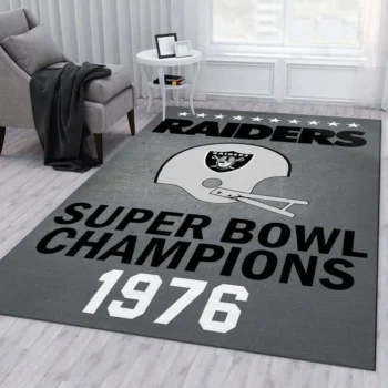 Las Vegas Raiders 1976 Nfl Area Rug Living Room And Bed Room Rug Rug Regtangle Carpet Floor Decor Home Decor 0